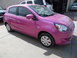 2015 MITSUBISHI MRAGE 4DR HATCHBACK FUCHSIA 1.2 MT 203963